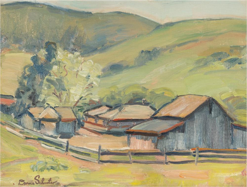 DONNA SCHUSTER (1883 - 1953): FARM,