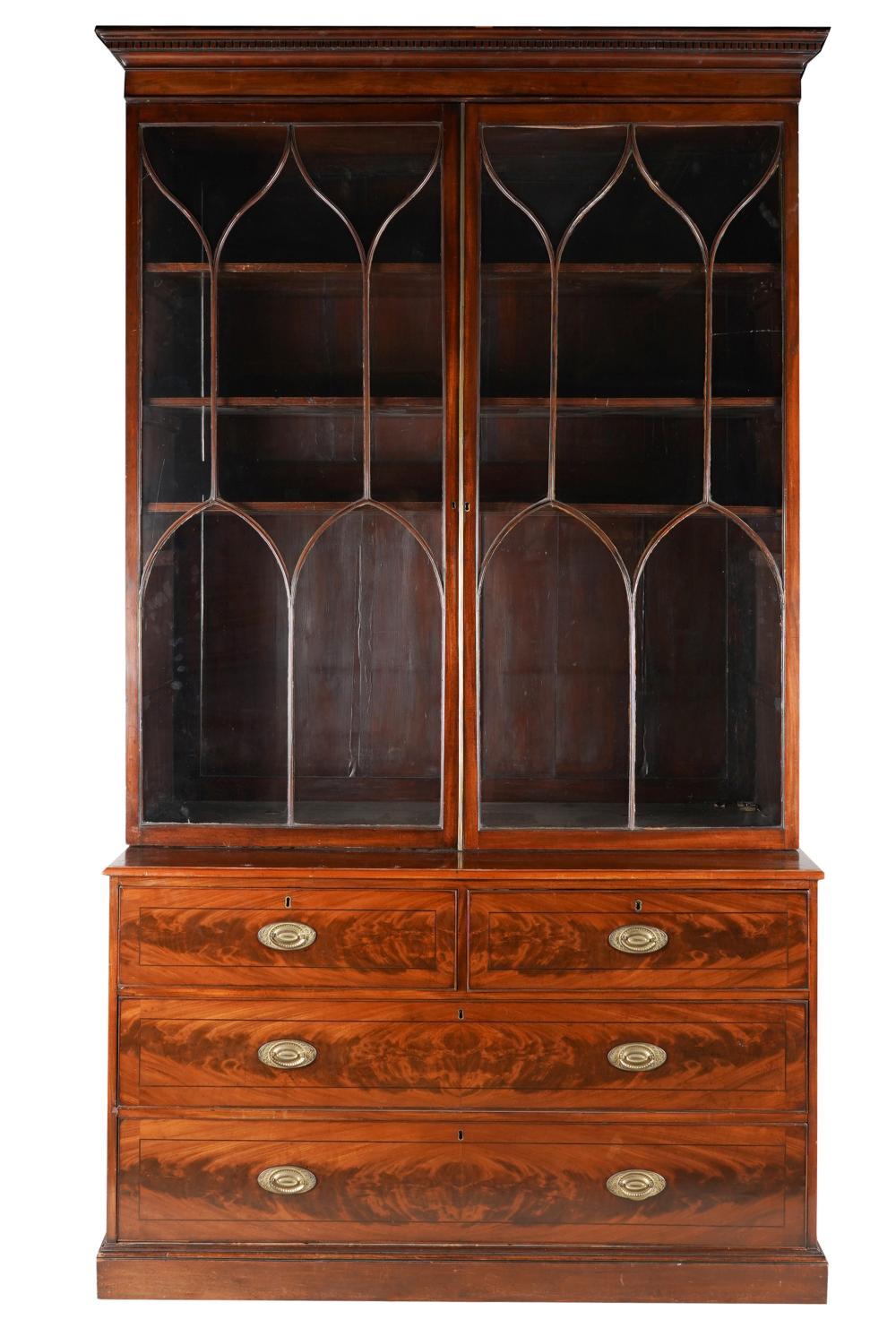 WILLIAM IV MAHOGANY BOOKCASEthe 32e005