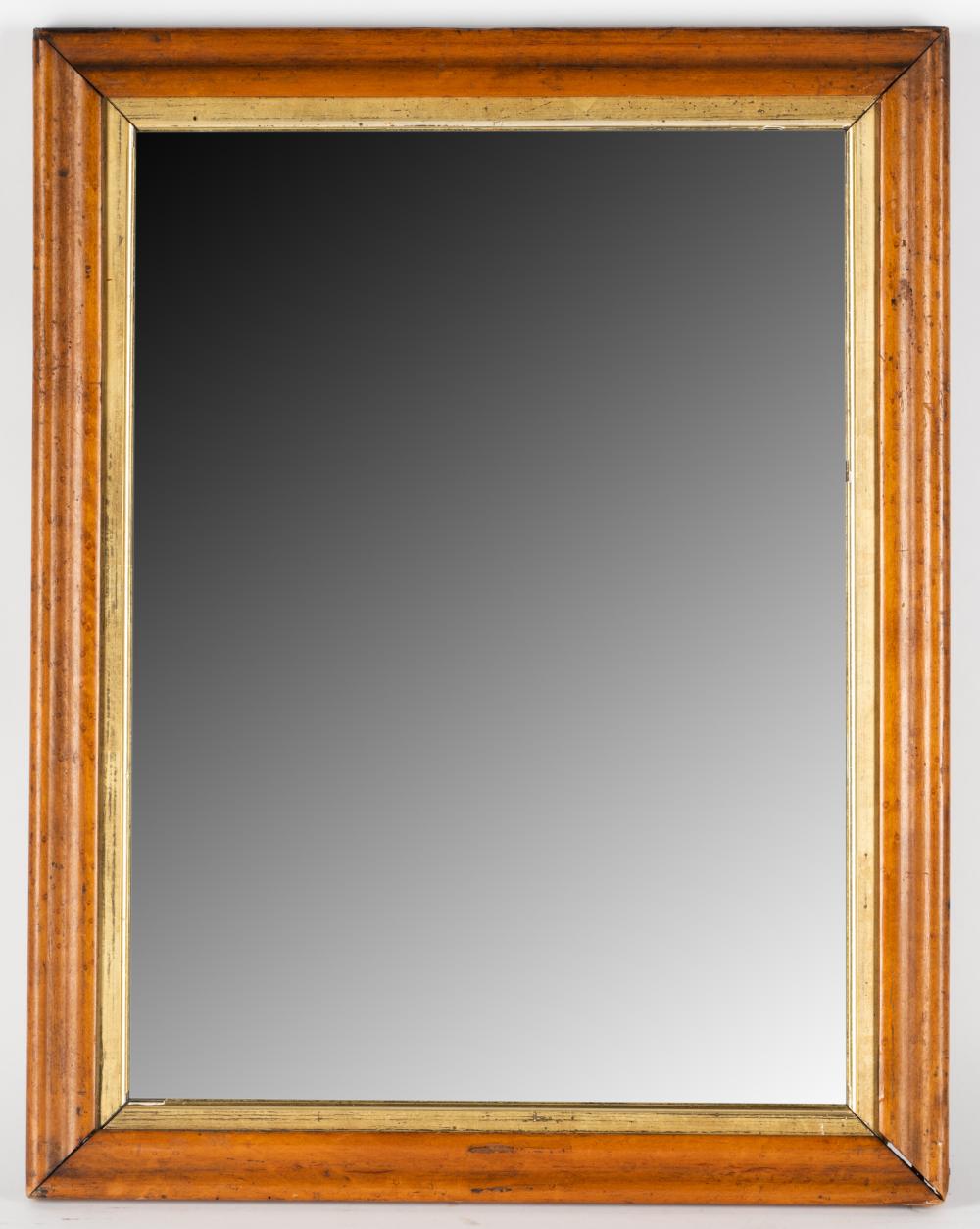 AMERICAN MAPLE-FRAMED WALL MIRRORthe