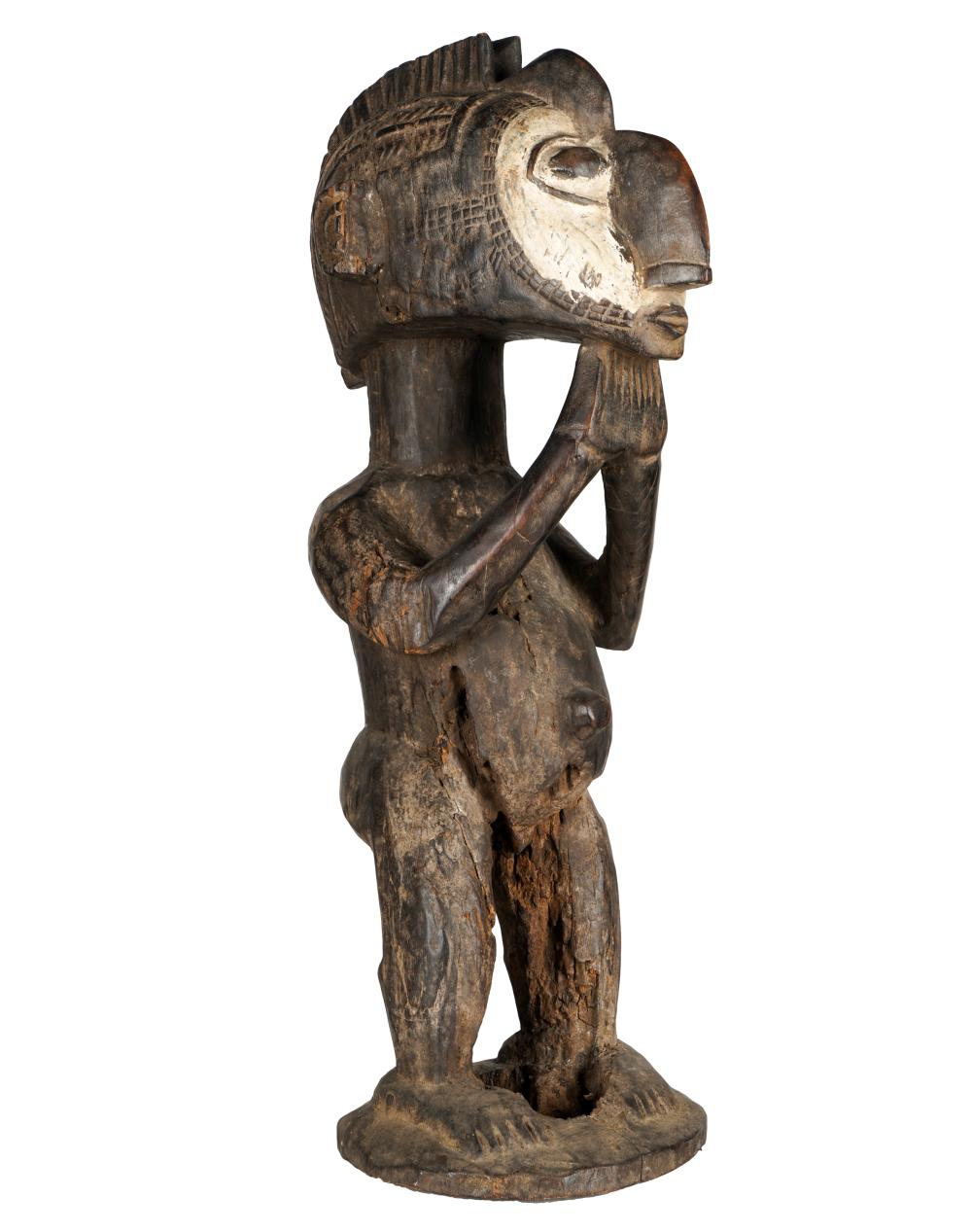 AFRICAN CARVED WOOD FIGUREBaga  32e034