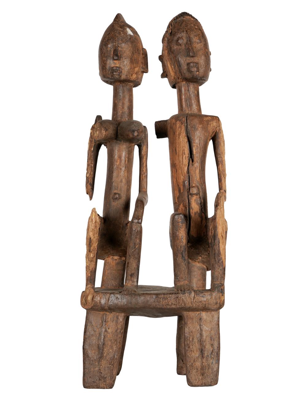 DOGON CARVING OF PRIMORDIAL COUPLEWest