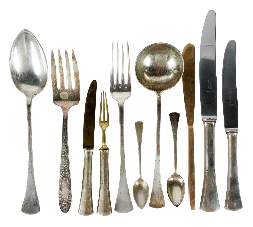 AUSTRIAN 800-SILVER PARTIAL FLATWARE