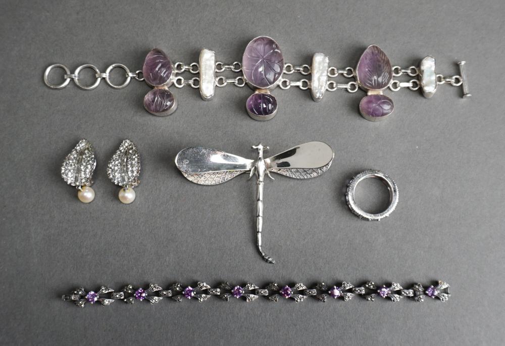 COLLECTION OF STERLING SILVER JEWELRY