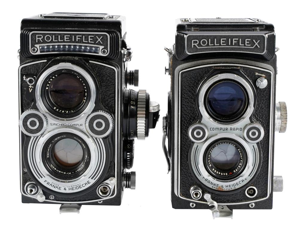 TWO ROLLEIFLEX MEDIUM FORMAT CAMERASRolleiflex 32e0ff