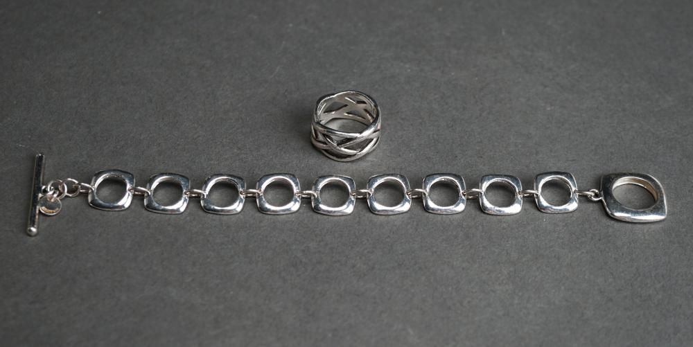 TIFFANY & CO. STERLING SILVER WEAVE-FORM