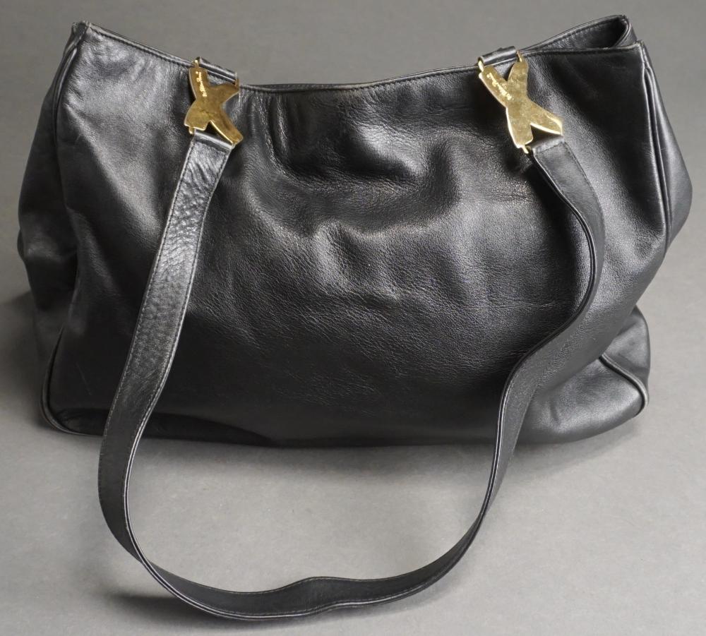 PALOMA PICASSO BLACK LEATHER TOTE