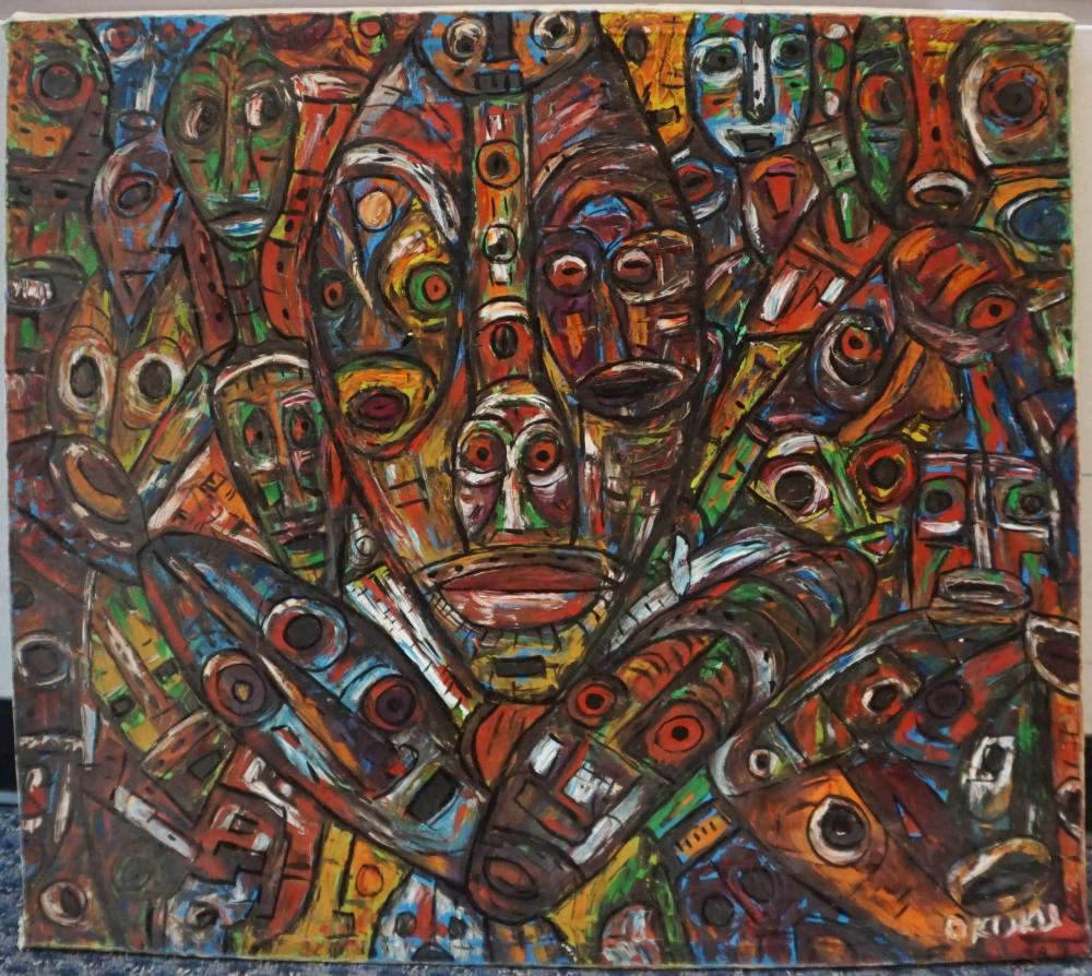 AFRICAN SCHOOL 20TH CENTURY ABSTRACT 32e1ad