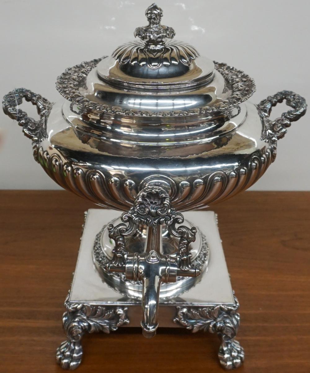 GEORGE III STYLE SILVERPLATE HOT 32e1f2