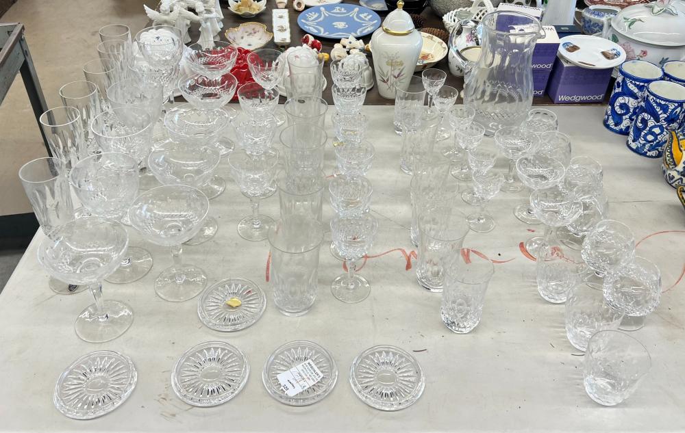 63-PIECE GERMAN CRYSTAL TABLE SERVICE63-Piece