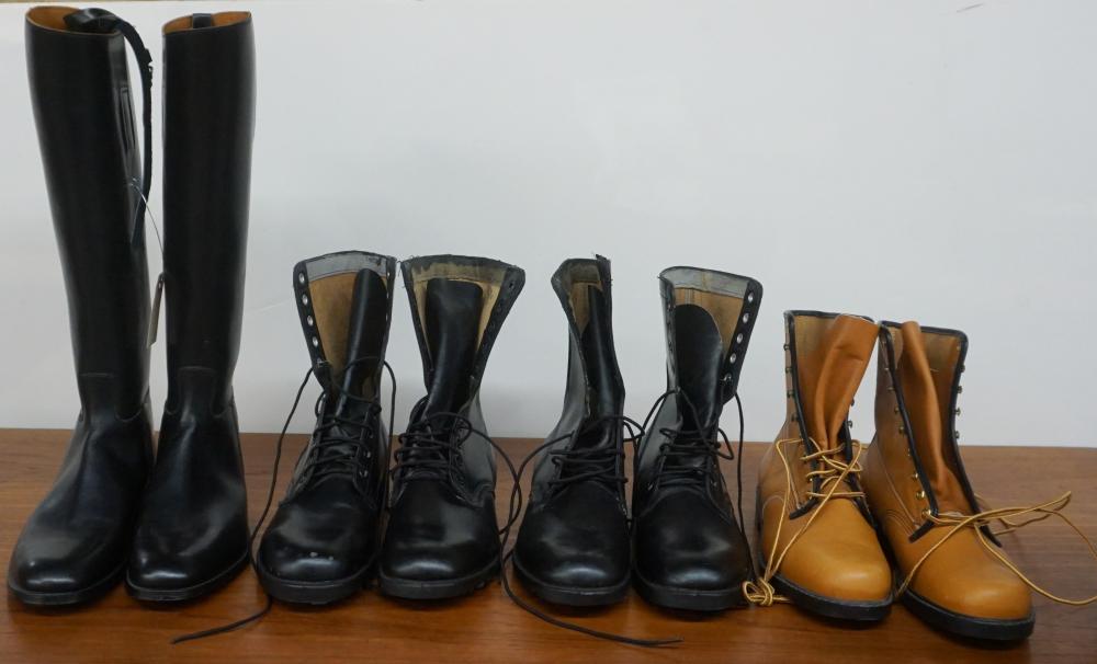 FOUR PAIRS ASSORTED LEATHER GENTLEMAN S 32e22b