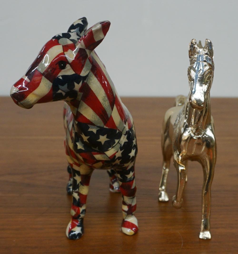 PAINTED METAL HORSE AND COMPOSITE