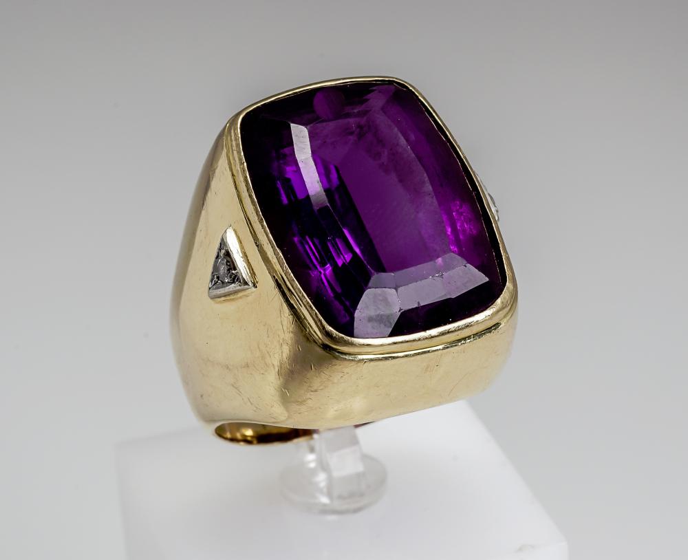 14 KARAT YELLOW GOLD AND AMETHYST 32e348