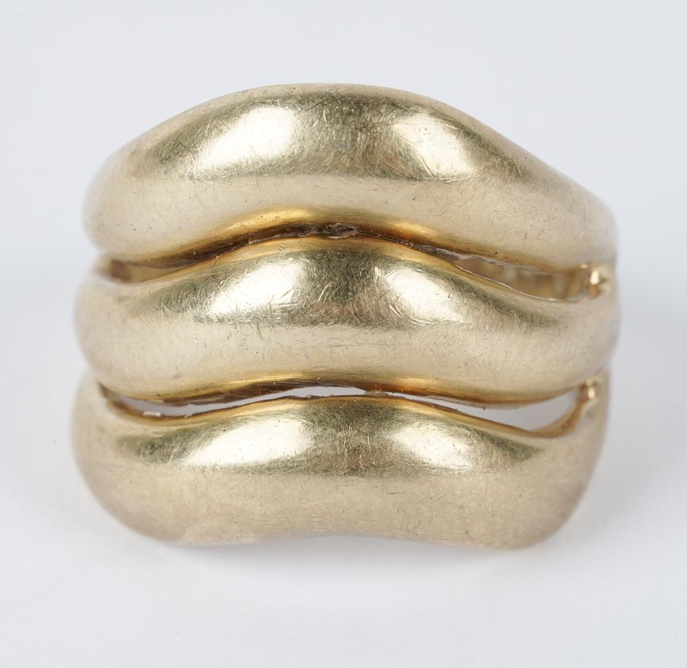 14 KARAT YELLOW GOLD BAND RINGsize 32e380