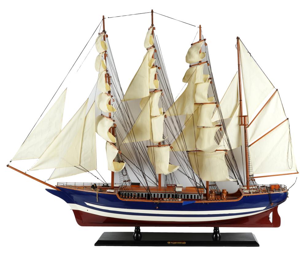 SAILING SHIP MODELWan Shang inscribed 32e4f6