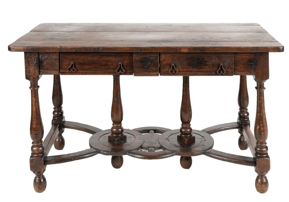 BRITTANY-STYLE OAK HALL TABLEwith