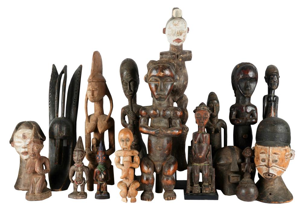 LARGE COLLECTION OF AFRICAN WOOD