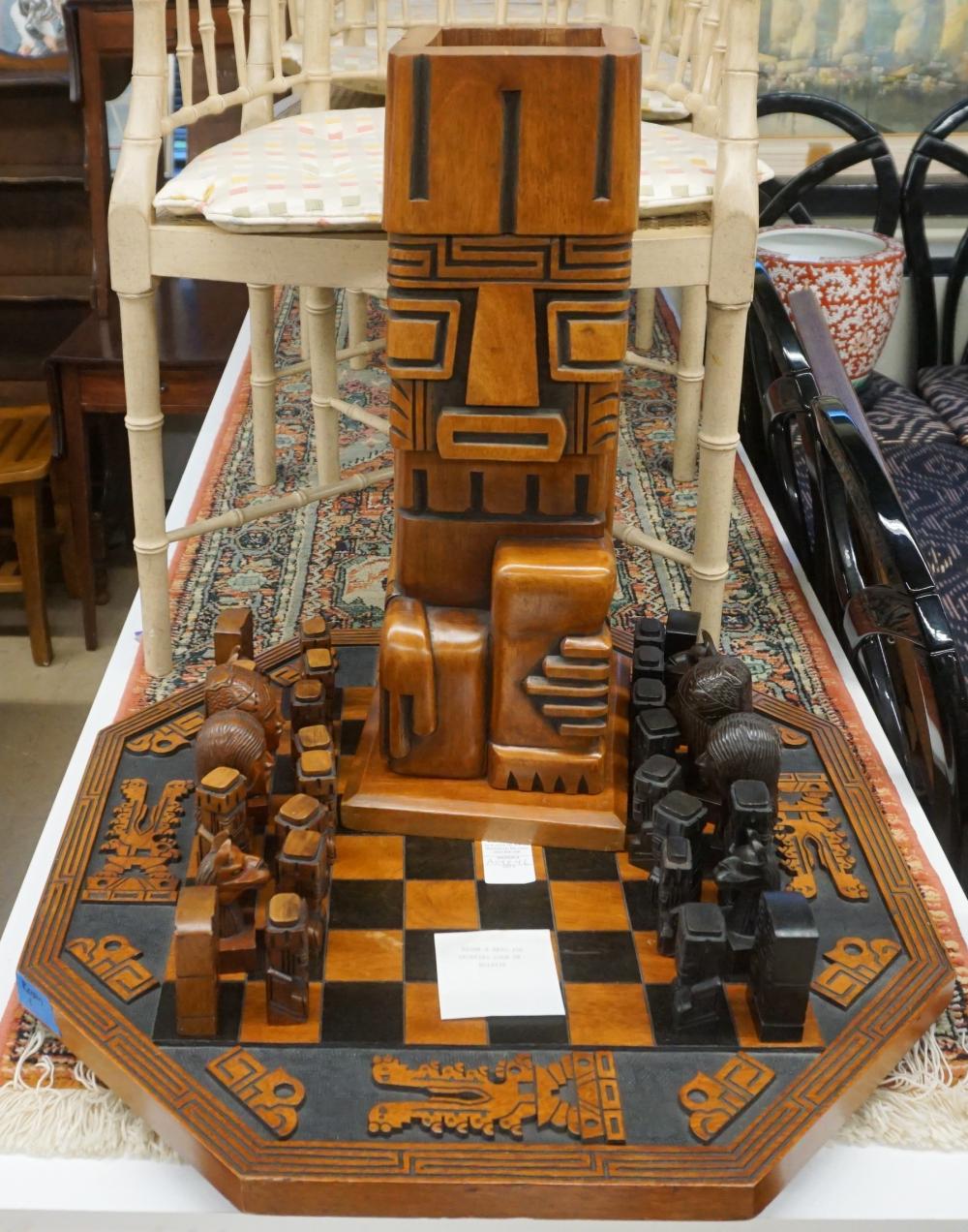 BOLIVIAN CARVED MIXED FRUITWOOD