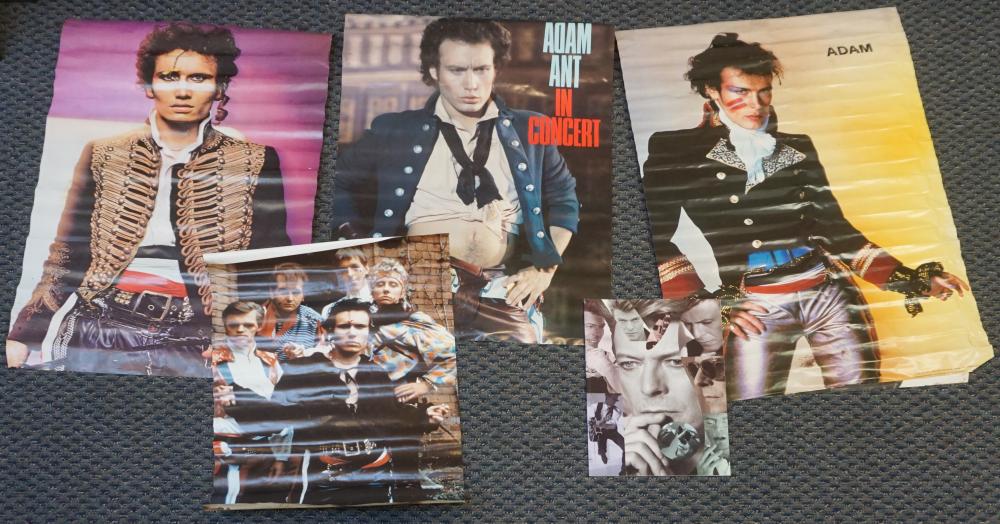 FIVE ADAM ANT POSTERS AND DAVID 32e5d2