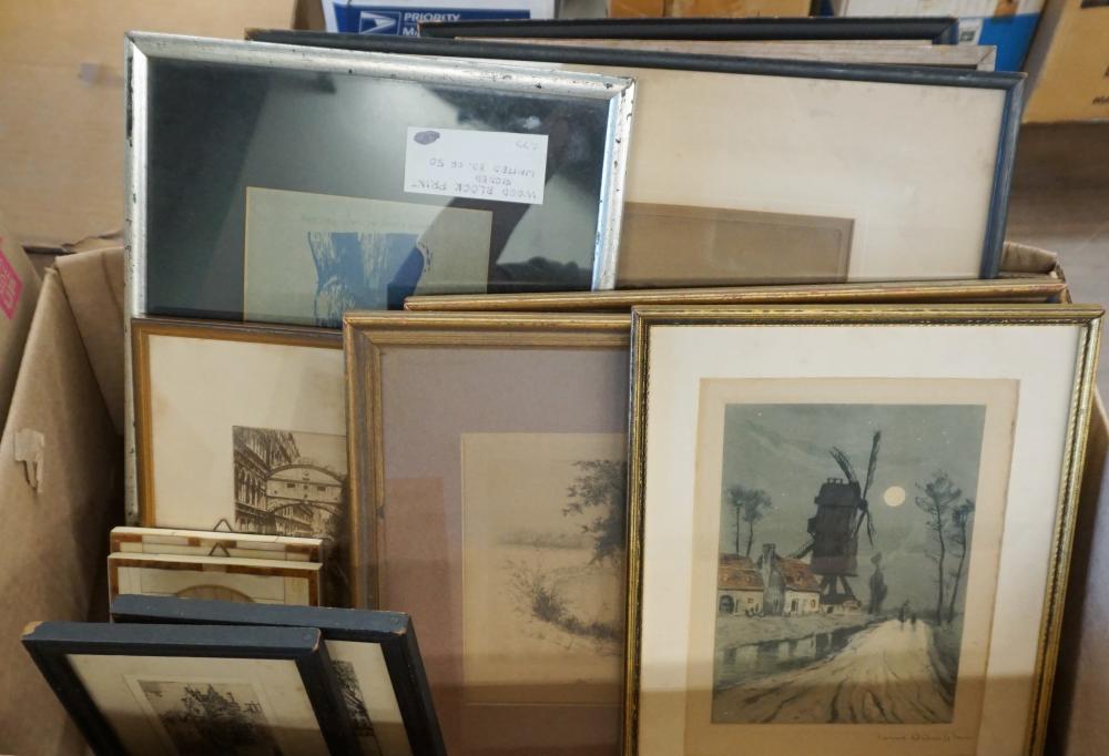 COLLECTION OF ELEVEN FRAMED ENGRAVINGS  32e644