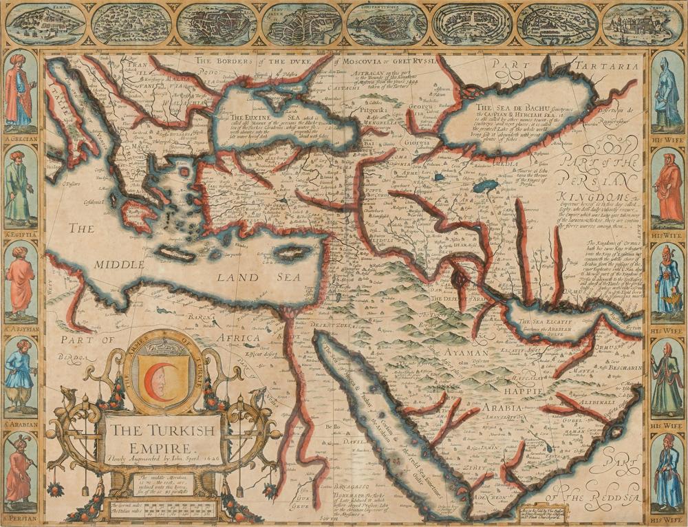 MAP OF THE TURKISH EMPIREdated