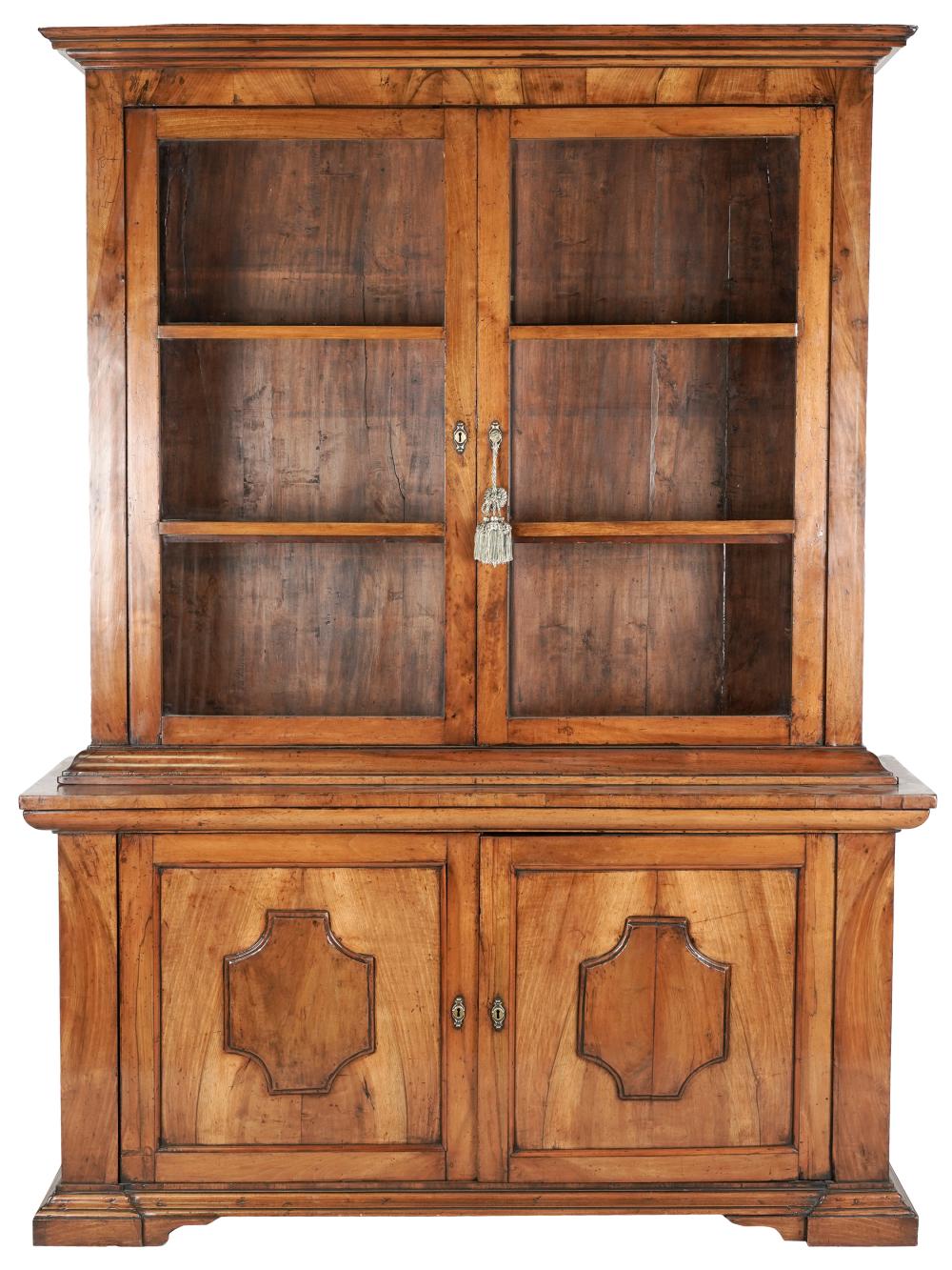 ANTIQUE CONTINENTAL FRUITWOOD BOOKCASEin 32e684