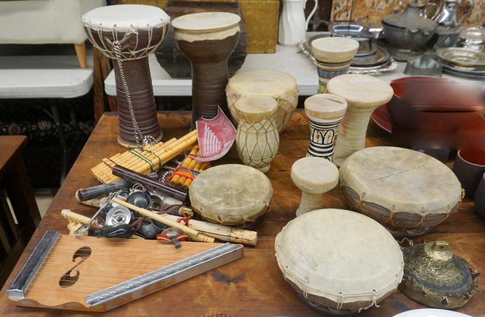 COLLECTION WITH HIDE BOUND DRUMS