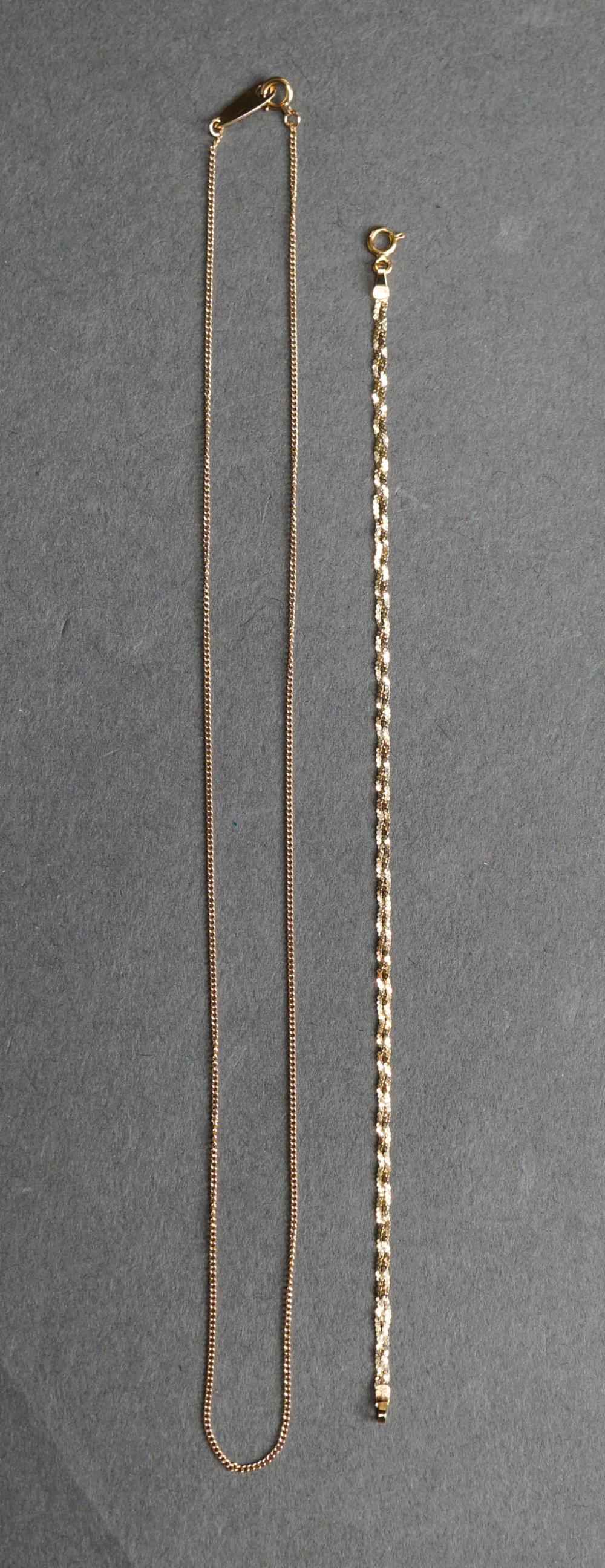 14 KARAT YELLOW GOLD CHAIN AND 32e706