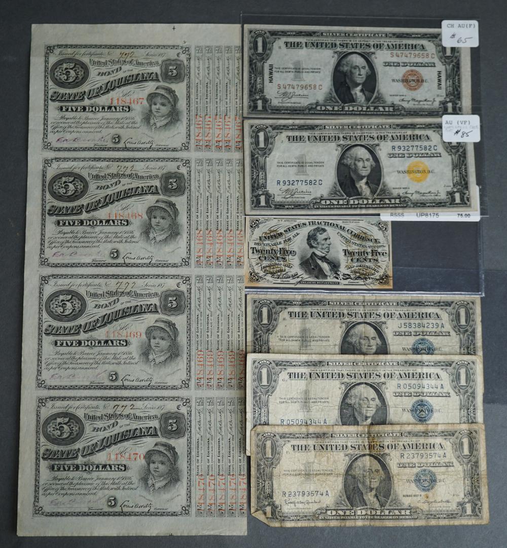 COLLECTION OF FIVE 1 SILVER CERTIFICATES  32e73d