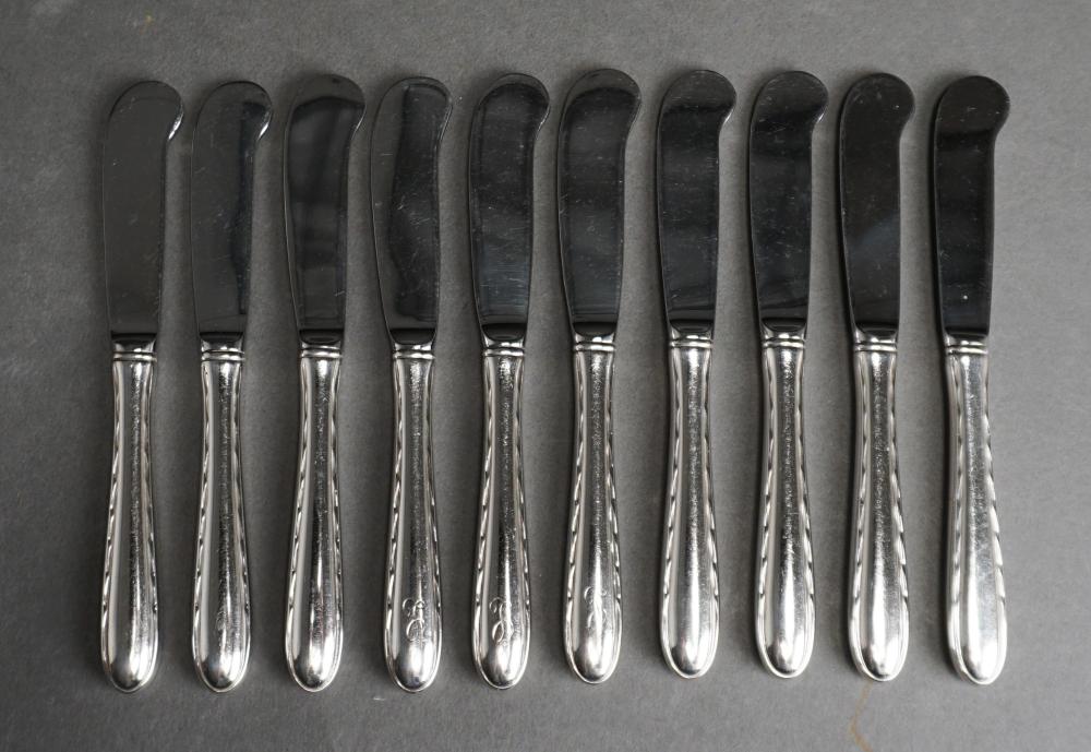 SET OF TEN TOWLE HOLLOW STERLING