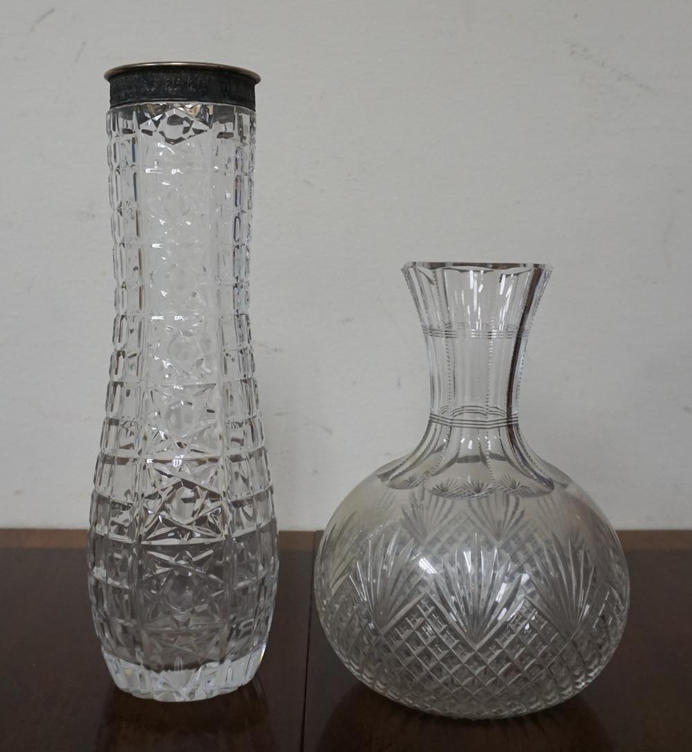 CRYSTAL VASE AND CARAFECrystal Vase
