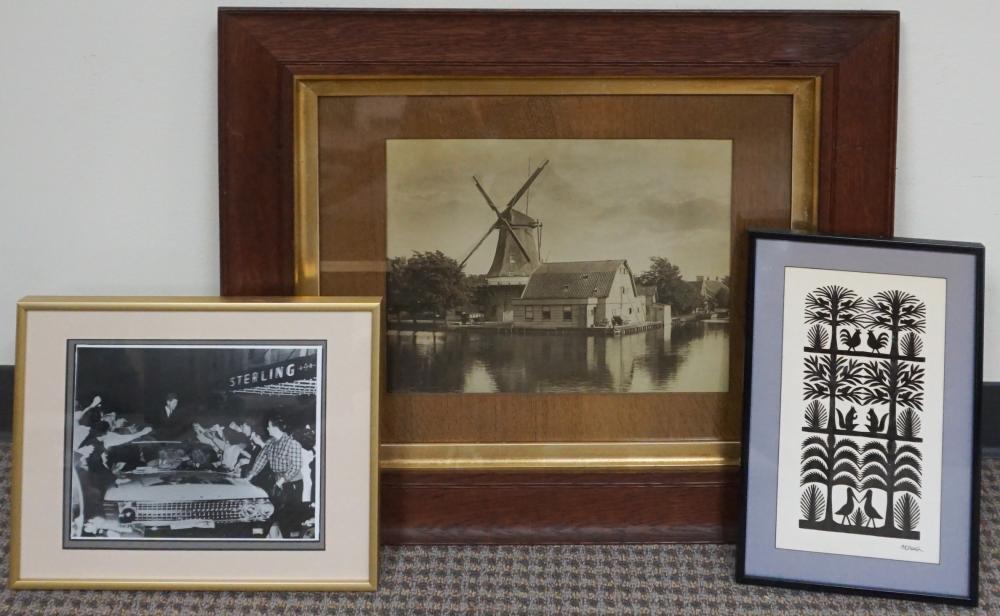 TWO FRAMED PHOTOGRAPHS AND ONE 32e819