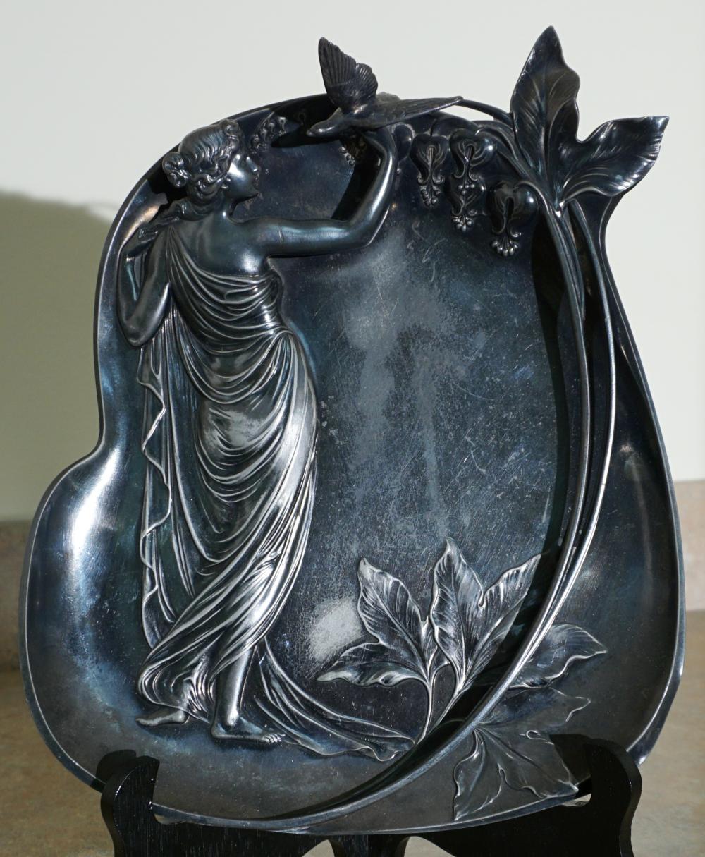 WMF GERMAN ART NOUVEAU PEWTER SCULPTURAL 32e863