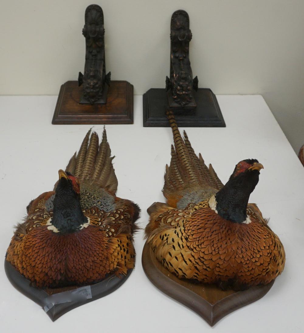 PAIR OF RENAISSANCE STYLE PATINATED 32e8a4