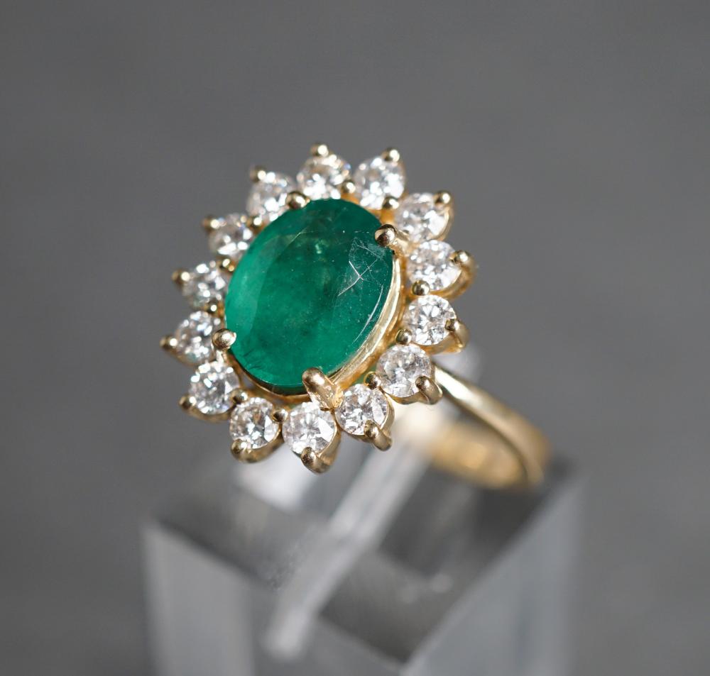 EFFY 14-KARAT YELLOW-GOLD, EMERALD