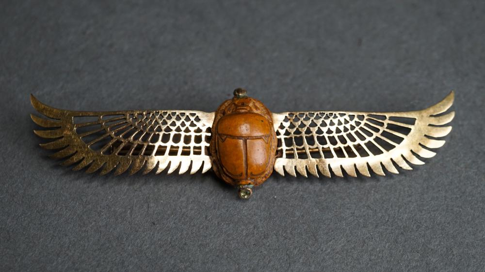 EGYPTIAN REVIVAL TESTED 14-KARAT