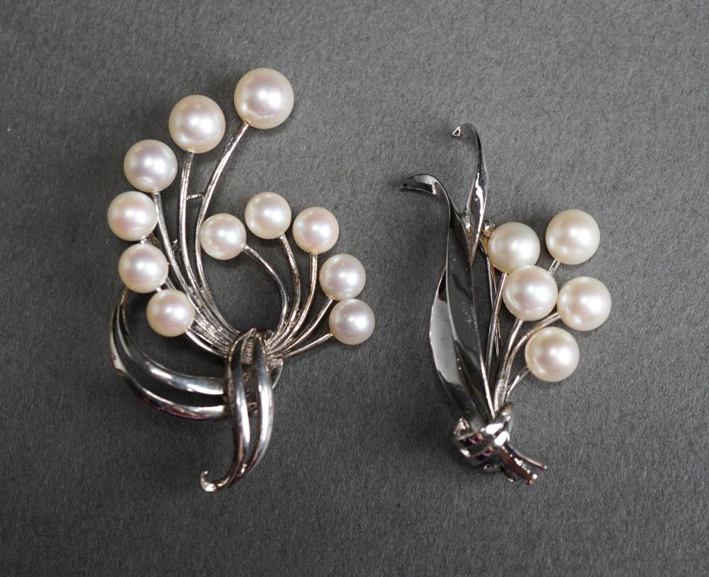 TWO MIKIMOTO STERLING SILVER AND