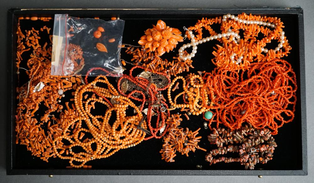 COLLECTION OF ASSORTED CORAL, AND