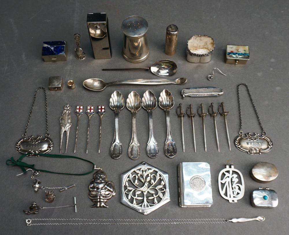 COLLECTION OF STERLING SILVER,