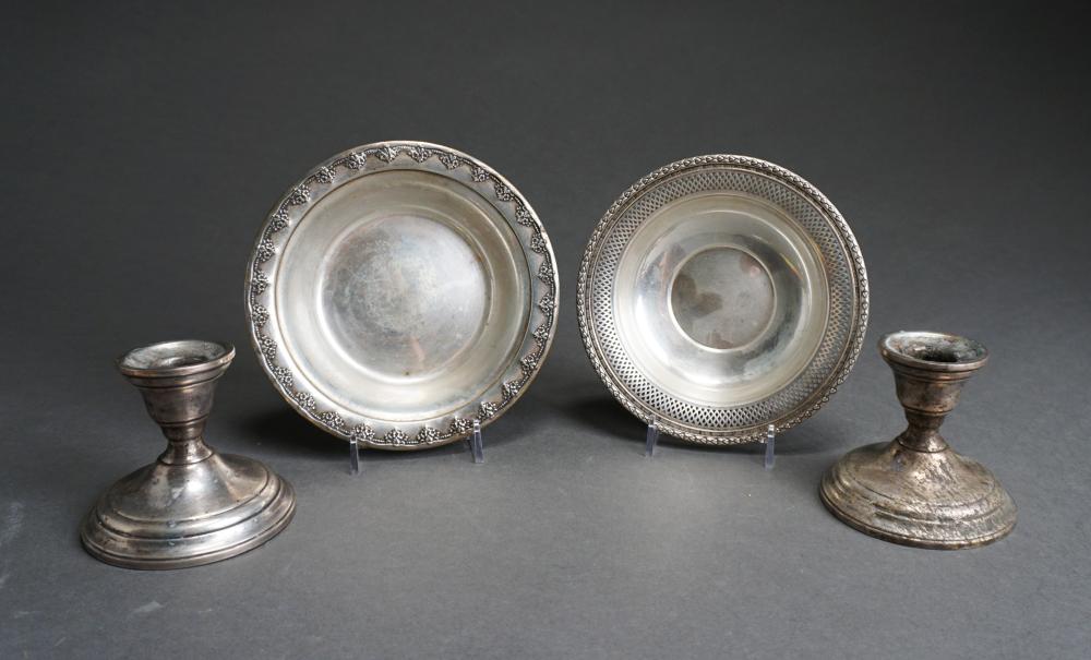 TWO STERLING SILVER BOWLS AND A 32e906
