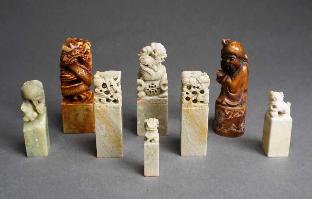 COLLECTION OF CHINESE CARVED STONE