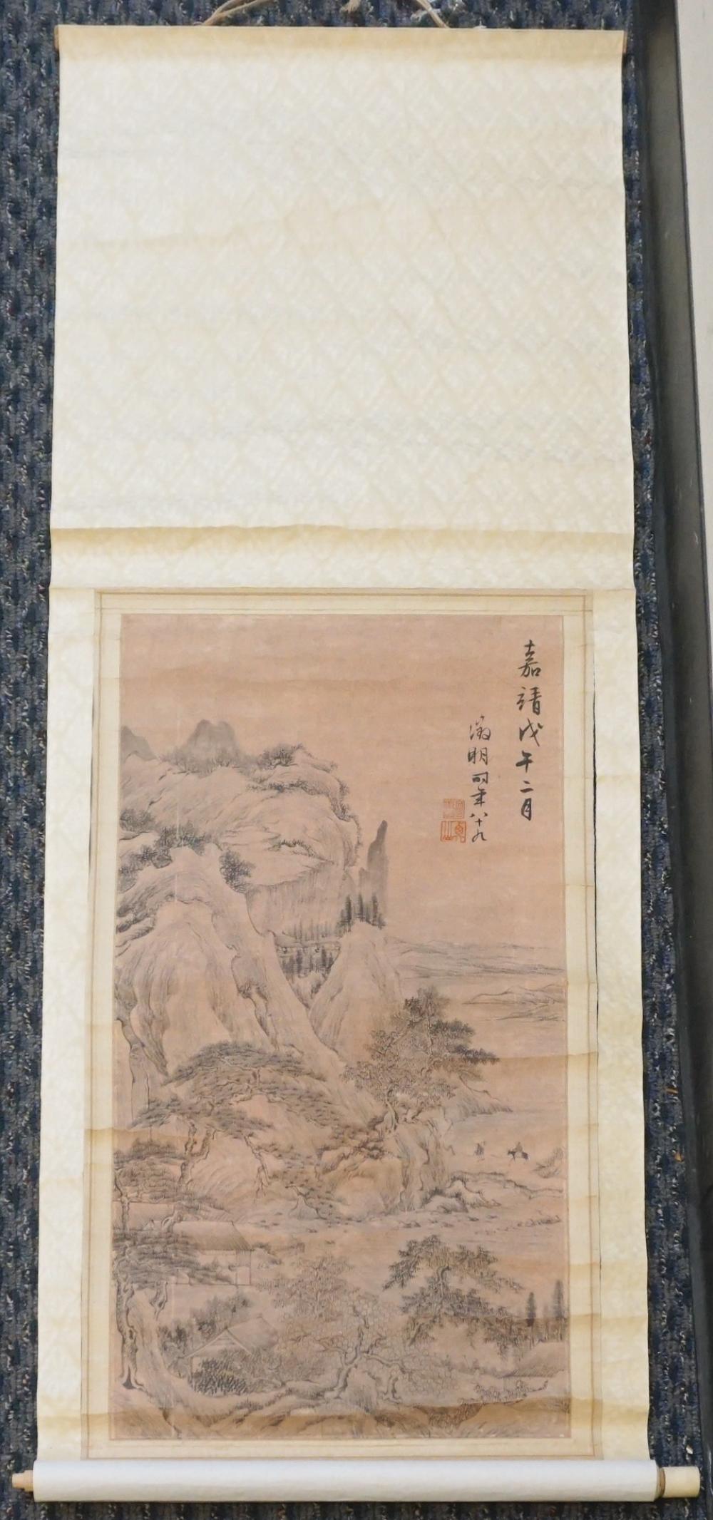 CHINESE HANGING SCROLL OF MOUNTAIN 32eac9