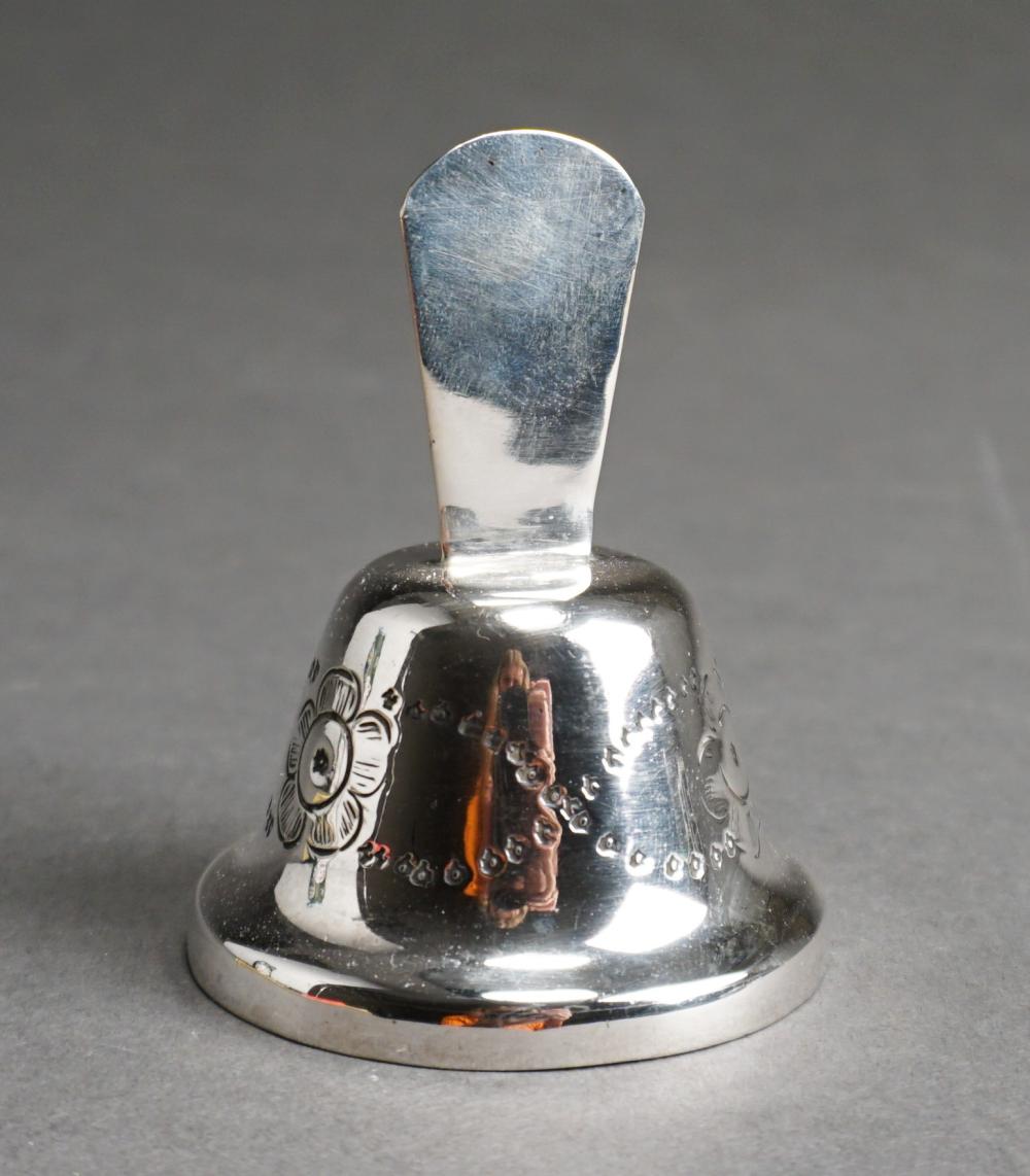 TAXCO STERLING SILVER DINNER BELL, 2.8