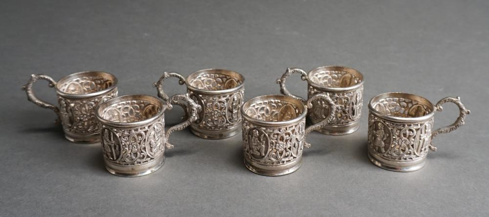 SET OF SIX MIDDLE EASTERN PIERCED