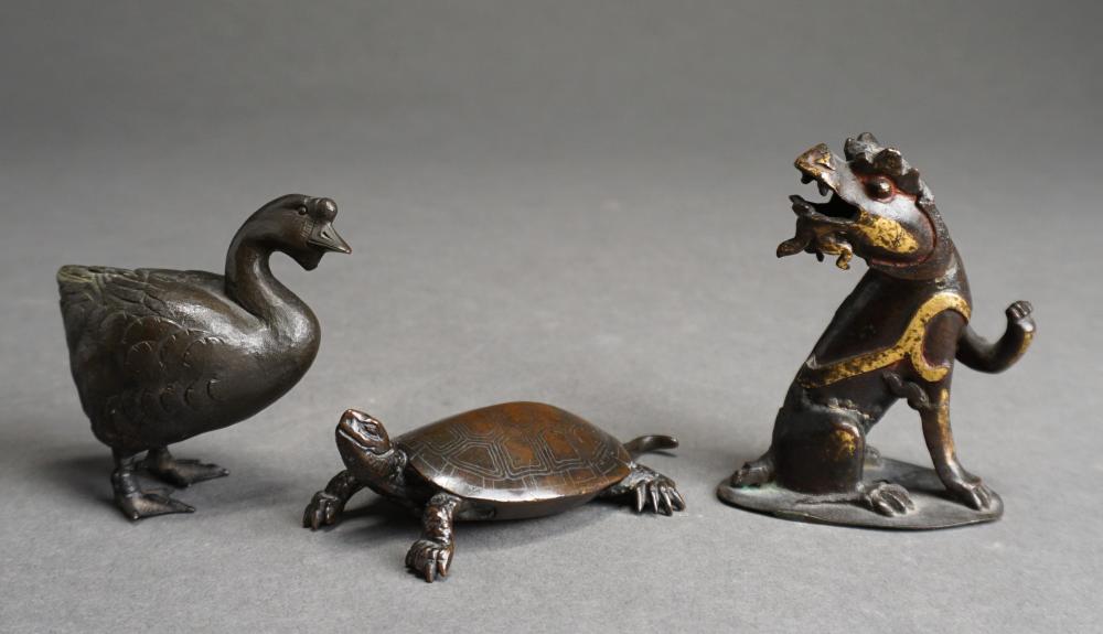 SOUTHEAST ASIAN BRONZE TURTLE AND