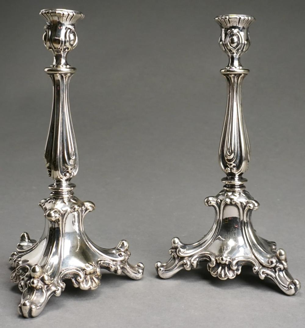 PAIR BAROQUE STYLE SILVERPLATE 32eb8c