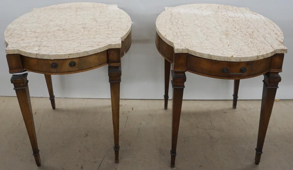 PAIR NEOCLASSICAL STYLE MAHOGANY