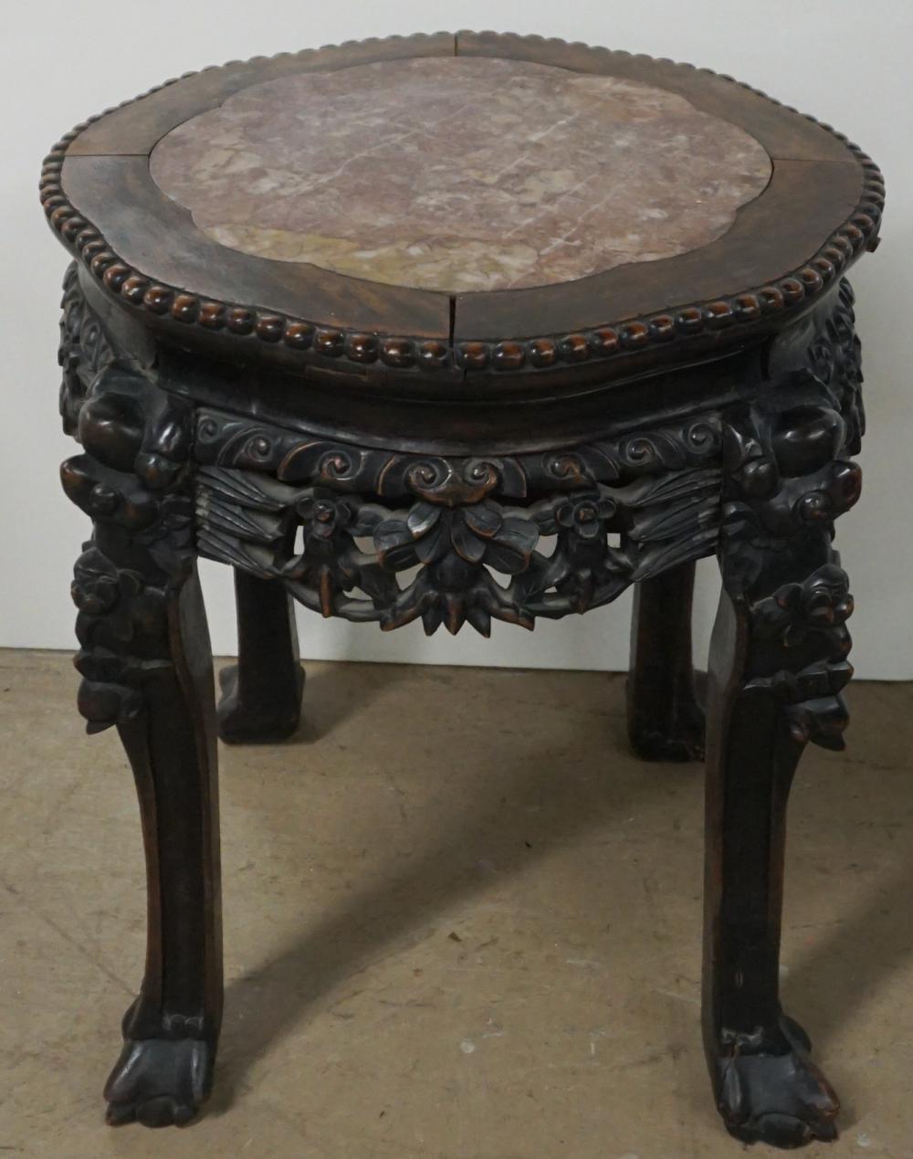 CHINESE MING STYLE CARVED HARDWOOD