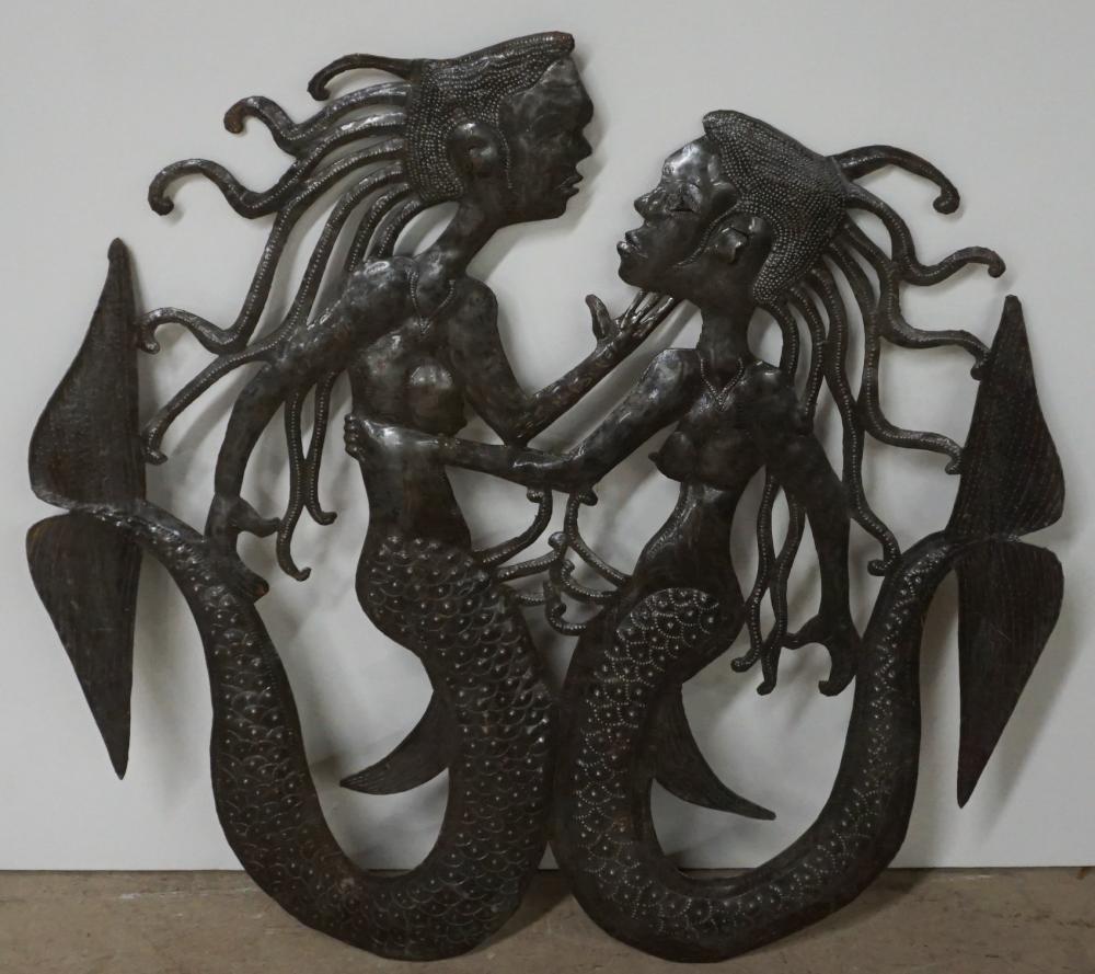 J. SYLVESTRE, TWO MERMAIDS, IRON