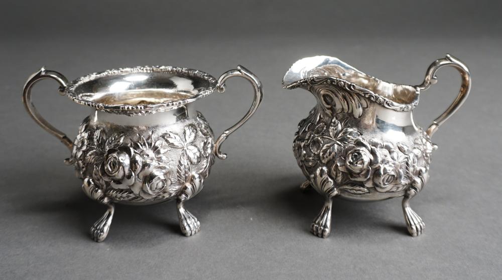 BALTIMORE REPOUSSE STERLING SILVER SUGAR