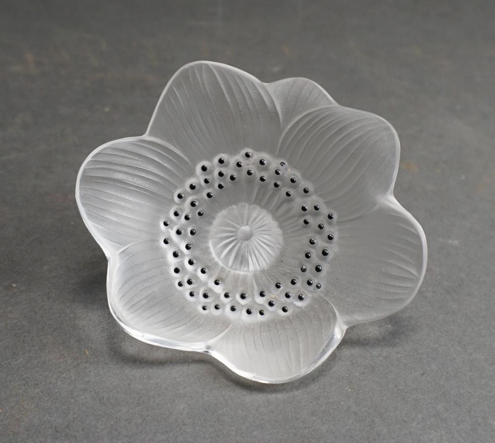 LALIQUE GLASS POPPY FLOWER, L: